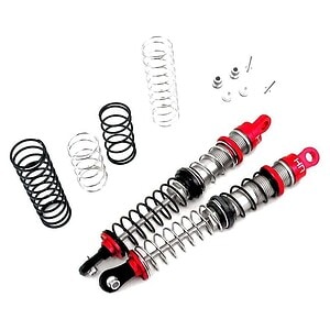 Red Aluminum 123mm Double Spring Shocks