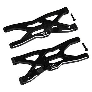 Hot Racing Arrma 4S BLX Aluminum Front Lower Suspension Arm Set (Black) (2) HRATFF5501