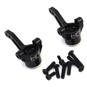 Hot Racing Aluminum 4-Tec 2.0 Steering Block (Black) (2) HRATRF2101