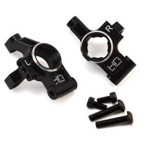 Hot Racing Aluminum Traxxas 4-Tec 2.0 Rear Hub Carriers (Black) (2) HRATRF2201