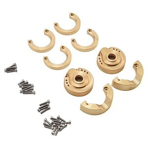 Traxxas TRX-4 Ultimate Brass Weight Knuckle Portal Cover Set
