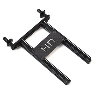 Traxxas TRX-4 Aluminum Rear Body Mount w/Graphite Brace (Black)