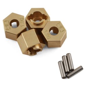 Traxxas TRX-4M 7mm Brass Wheel Hexes w/Pins (4) (+1.5mm) (1.5g)