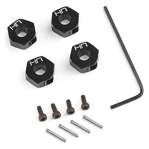 Hot Racing 12mm Twin Hammers Clamping Wheel Hub Hex (Black) HRAVTH10M01