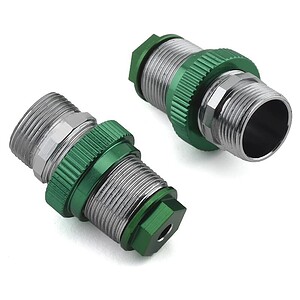 Twin Hammer Aluminum Front Threaded Shock Bodies (Green) (2)