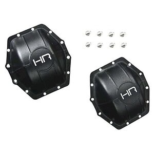 Hot Racing Aluminum AR60 Axle Diff Covers Black: Yeti - Wraith HRAWRA12C01