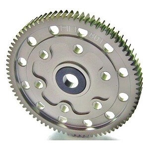 Hard Anodized Aluminum Spur Gear 80T