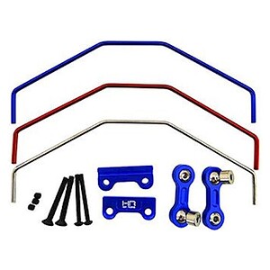 Traxxas X-Maxx Aluminum Front/Rear Sway Bar Set (Blue)