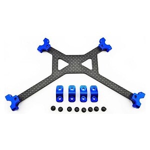 Hot Racing Carbon Fiber Battery Holder Strap AXI Yeti HRAYET126G06