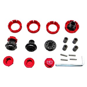 Hot Racing 17mm Hub 3.8 Raceline Hub W Serrated Nuts Yeti HRAYEX10X02