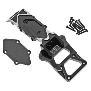 Hot Racing Aluminum & Carbon Fiber Front Bulkhead/Skid Plate Set HRAYEX331G01