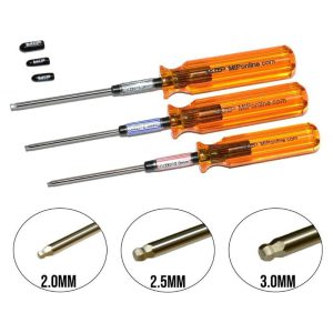 MIP Hex Driver Ball Wrench Set Metric (3) MIP9506