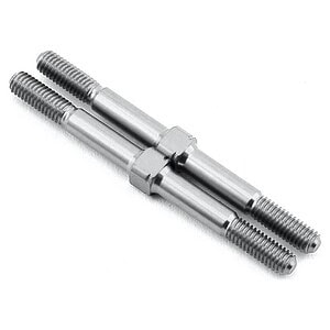 MST Alum. reinforced turnbuckle 3X40 (silver) (2)