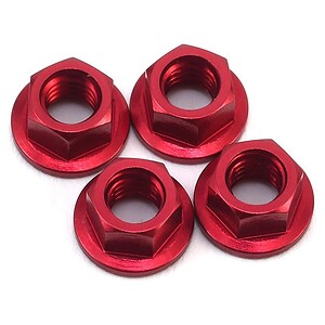MST Alum. wheel nut (red) (4)