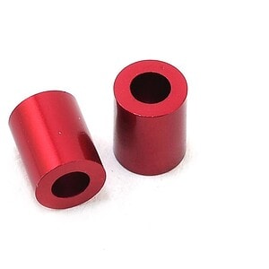 MST Alum. spacer 3X5.5X7 (red) (2)