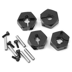 MST 6mm Aluminum Hex Wheel Hubs (Black) (4)