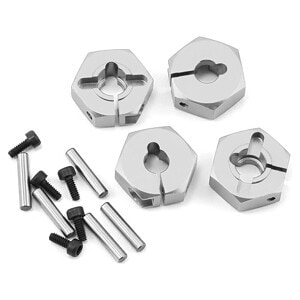 MST 6mm Aluminum Hex Wheel Hubs (Silver) (4)