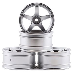 MST Flat silver 5 spokes wheel offset 5 (4)