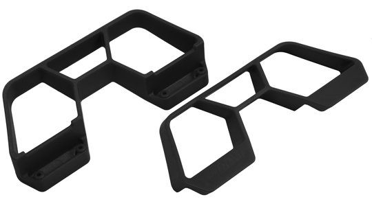 RPM  Nerf Bars for the Traxxas 1/10th scale Rally & LCG Slash 4x4 - Black RPM70652