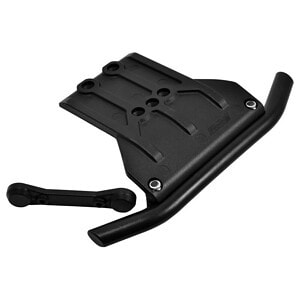 RPM  Front Bumper and Skid Plate Black for the Traxxas Sledge RPM70982