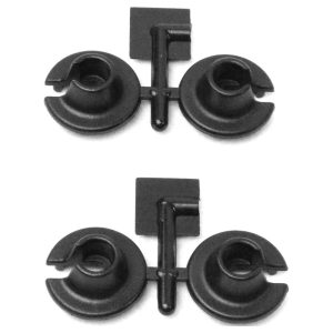 RPM  Black Shock Spring Cups - Losi Traxxas Assoc. MGT & HPI Savage Shocks RPM73152