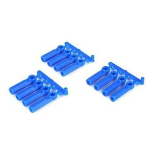 RPM  Long Shank Rod Ends Blue (12pcs) RPM73395
