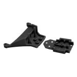 RPM  Front Bulkhead for Slash 4x4 LCG and Rustler 4x4 Black RPM73562