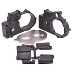 RPM  Black Gearbox Housing and Rear Mounts for Traxxas 2wd Vehicles RPM73612