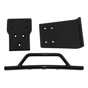 RPM  Black Front Bumper & Skid Plate for the Traxxas Slash 4x4 RPM80022