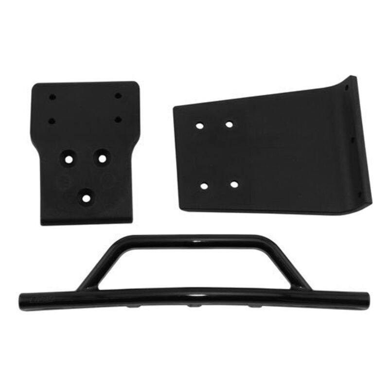 RPM  Black Front Bumper & Skid Plate for the Traxxas Slash 4x4 RPM80022