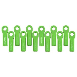 RPM  Long Rod Ends for Traxxas Slash 4x4 and Rustler 4x4 Green (12pcs) RPM80514