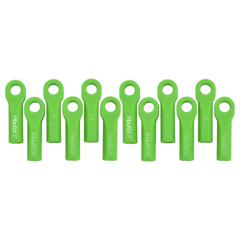 RPM  Long Rod Ends for Traxxas Slash 4x4 and Rustler 4x4 Green (12pcs) RPM80514