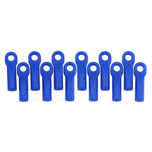 RPM  Long Rod Ends for Traxxas Slash 4x4 and Rustler 4x4 Blue (12pcs) RPM80515