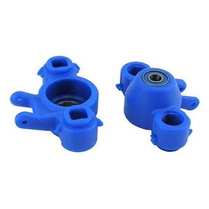 RPM  Traxxas Revo T-Maxx 2.5R / 3.3 & E-Maxx 16.8 Axle Carriers & Oversized Bearings-Blue RPM80585
