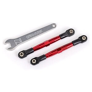 Traxxas Toe Links Front (TUBES Red 7075-T6 Alum) (2) TRA2445R