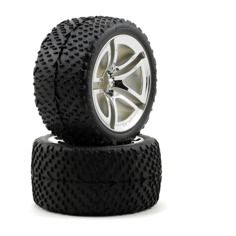 Traxxas Tires and wheels assembled glued (Jato twin-spoke wheels Victory tires foam inserts) (rear) (2) - tra5573-jpg Traxxas Tires and wheels assembled glued (Jato twin-spoke wheels Victory tires foam inserts) (rear) (2)