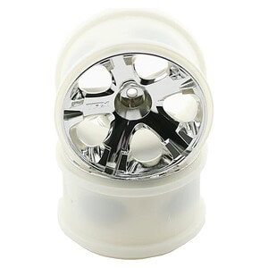 Traxxas Wheels All-Star 2.8 (chrome) (nitro rear / electric front) (2)