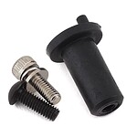 Traxxas Motor mount hinge post/ 4x12mm BCS (1)/ 4x10mm CS with split and flat washer (1) TRA5661