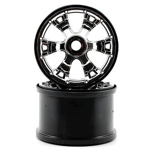 Traxxas Wheels Geode 3.8 (Chrome) (2) (Use w/17mm Splined Hubs & Beadlock Protectors) TRA5671