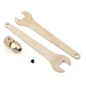 Traxxas Motor coupler collet style/ GS 4x3 (with threadlock) (1)/ Wrench 10mm (2) TRA5761