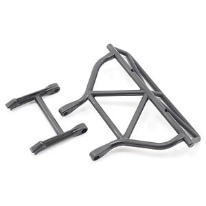 Traxxas Bumper rear/ bumper mount rear (black) TRA5836