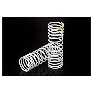 Traxxas Springs front (white) (progressive +20% rate yellow stripe) (2) TRA5856