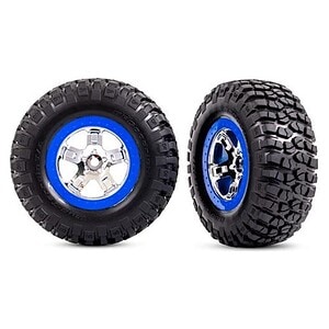 Traxxas Tires & Wheels Glued SCT Orange Off-Road Racing (Left/Right) TRA5869A