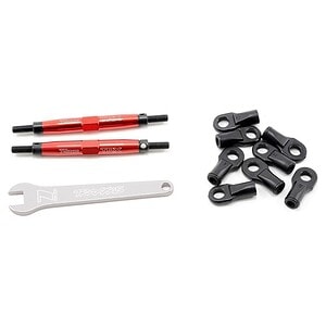 Traxxas Toe Links Slayer (Tubes Red Alum) (74mm F/R) (2) TRA5938R