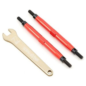 Traxxas Toe Links Slayer (Tubes Red Alum) (88mm F/R) (2) TRA5939R