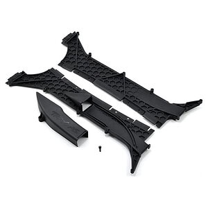Traxxas Tunnels left and right/ vent cover/ 3x8mm CS (1) TRA6420