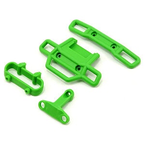 Traxxas Bumper front (1) rear (1)/ bumper support front (1) rear (1) (green) TRA7236A