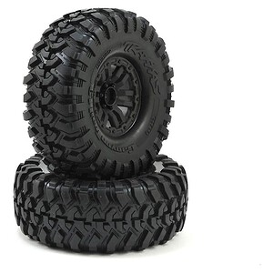Traxxas Tires and wheels assembled glued (TRX-4 1.9 wheels Canyon Trail 4.6x1.9 tires) (2)