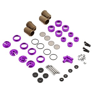 Yokomo YD-2 Super Low Friction Aluminum Big Bore Shock Set (Purple)