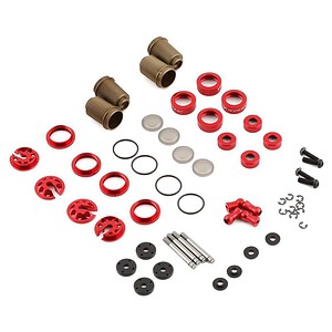 Yokomo YD-2 Super Low Friction Aluminum Big Bore Shock Set (Red)